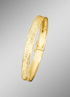 Damen-Goldschmuck>Schöner Armreif mit Brillantstruktur