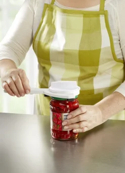 Haushaltshelfer>Schraubdeckelöffner zum problemlosen Öffnen ohne Kraftaufwand WEISS