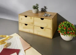 Möbel>Schubladen-Schrank aus Bambus NATUR