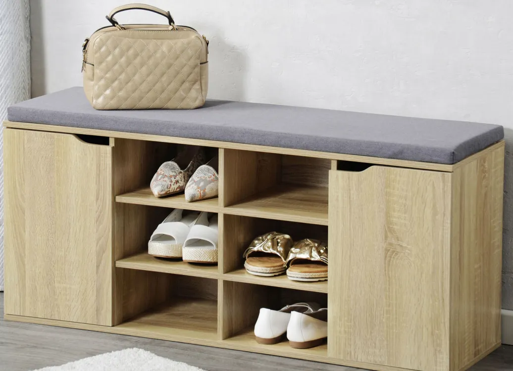 Möbel>Schuhbank mit Sitzkissen