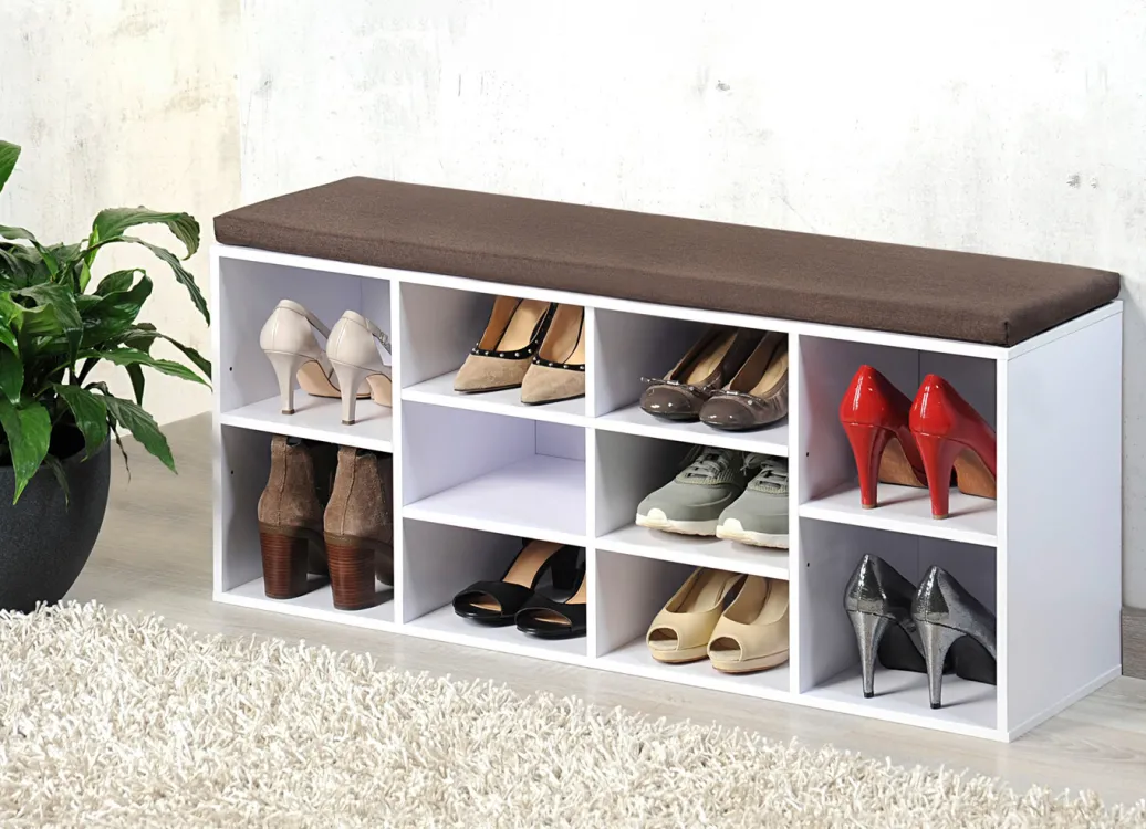 Möbel>Schuhbank mit Sitzkissen