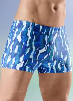 SCHWAB Bade- & Strandmode|Bademode>Badehose in höherer Kastenform ROYALBLAU-BUNT
