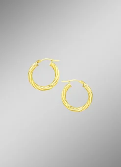 Damen-Goldschmuck>Süße verdrehte Creolen