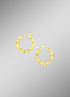 Damen-Goldschmuck>Süße verdrehte Creolen