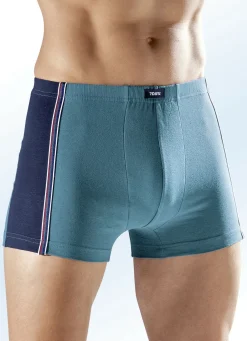 Wäsche|Herrenwäsche>Sechserpack Pants mit Dehnbund 1X PETROL, 1X GRAU MELIERT, 1X BORDEAUX, 3X MARINE