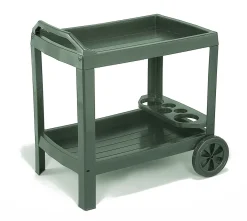 Gartenmöbel>Servierwagen mit integriertem Flaschenhalter