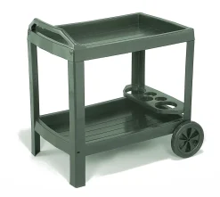 Gartenmöbel>Servierwagen mit integriertem Flaschenhalter