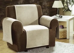 BOCASA Heimtextilien>Sessel-,Couch- und Armlehnenschoner mit Veloursbandeinfassung