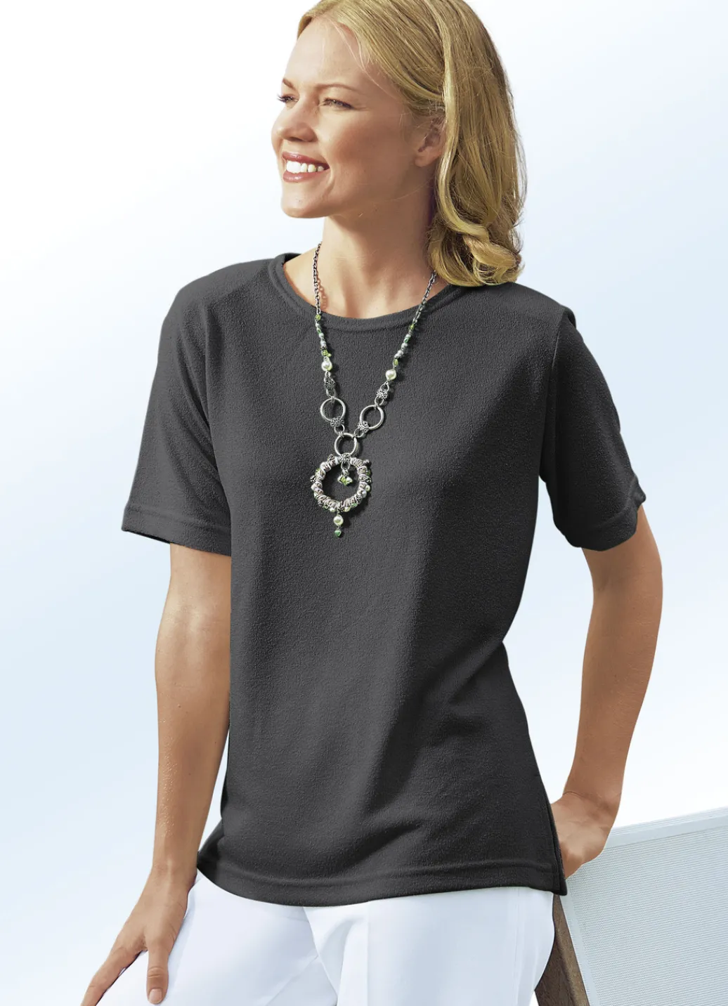 Shirts>Shirt in 13 Farben mit kurzen Ärmeln