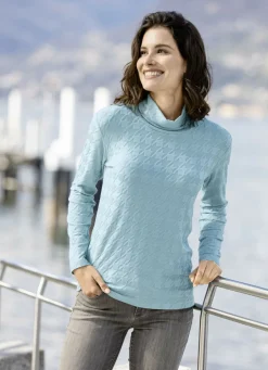 KLAUS MODELLE MADE IN GERMANY Shirts>Shirt in leicht schimmernder Qualität MINT