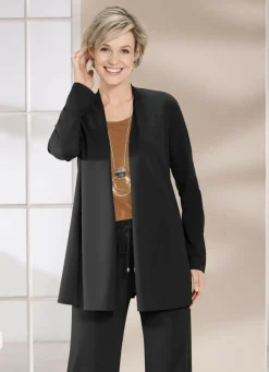 KLAUS MODELLE MADE IN GERMANY Shirts>Shirtjacke in verschlussloser Form in 4 Farben