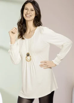 Blusen & Tuniken>Shirt-Tunika mit tollen Ärmelabschlüssen