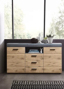 Möbel>Sideboard mit Schubladen und Türen mit Softclose und Selbsteinzug