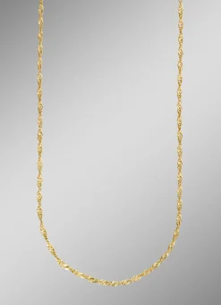 Damen-Goldschmuck>Singapurkette mit Federringverschluss