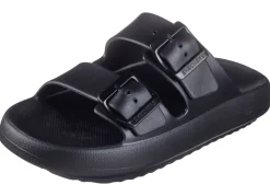 Skechers Herrenschuhe|Schuhe>Pantolette aus Synthetik SCHWARZ