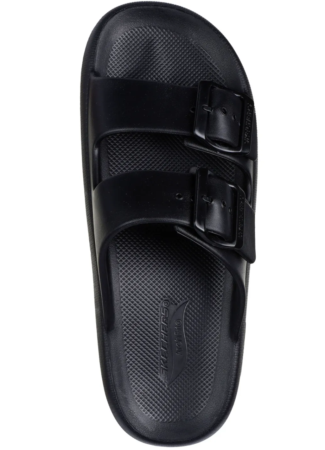 Skechers Herrenschuhe|Schuhe>Pantolette aus Synthetik SCHWARZ