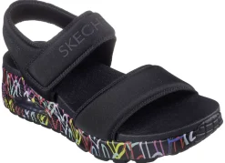 Skechers Schuhe|Damenschuhe>Sandale aus gepolstertem Textilmaterial SCHWARZ