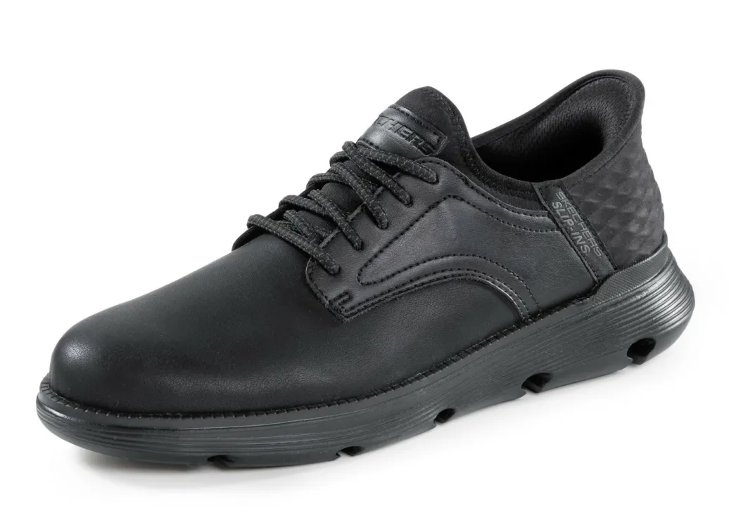 Skechers Herrenschuhe|Schuhe>Slipper mit geformter Slip-Ins Fersenplatte SCHWARZ