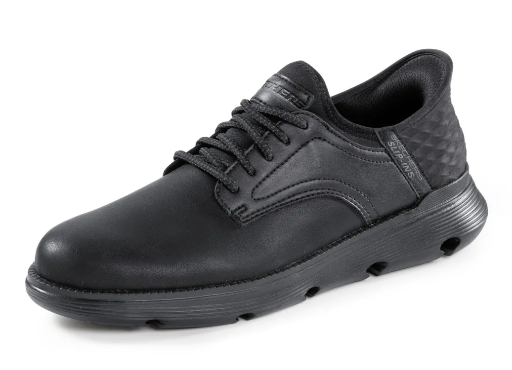 Skechers Herrenschuhe|Schuhe>Slipper mit geformter Slip-Ins Fersenplatte SCHWARZ