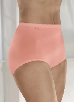 SLOGGI Damenwäsche|Wäsche>Dreierpack Maxi-Slips 1X APRICOT, 1X ECRU, 1X TERRA