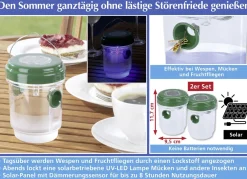 Gartengeräte Und Zubehör|Haushaltshelfer>Solar-Insektenfallen, 2er BUNT