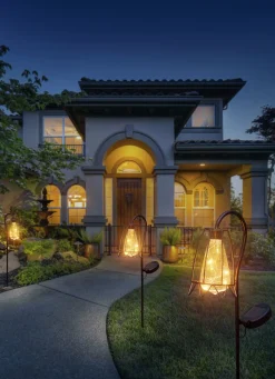 Gartenbeleuchtung>Solarleuchte in Rostoptik SCHWARZ