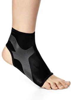 Gesundheit & Pflege>Sprunggelenkbandage mit integrierten Tapes SCHWARZ-GRAU