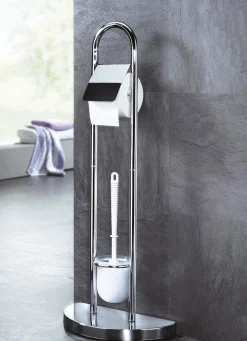 Möbel>Stand-WC-Garnitur CHROM