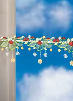 PLAUENER SPITZE Heimtextilien|Dekoration>Stangendeko mit Marienkäfer-Motiv FARBIG
