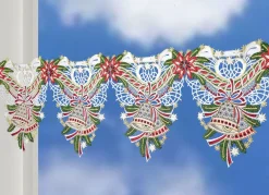 PLAUENER SPITZE Heimtextilien>Stangendekoration mit weihnachtlichen Motiven