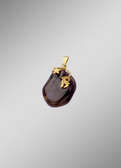 Damen-Edelsteinschmuck>Sternzeichen-Anhänger mit echten Monats-Edelsteinen