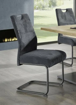 Möbel>Stühle, 4er-Set, mit Cordbezug