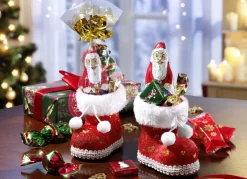 Weihnachtsleckereien|Weihnachtliche Geschenkideen>Stiefelchen aus Kunststoff, 2er-Set