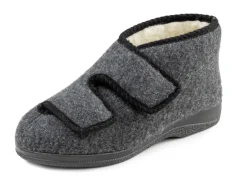 Herrenschuhe|Schuhe>Stiefelette aus weichem Filz ANTHRAZIT