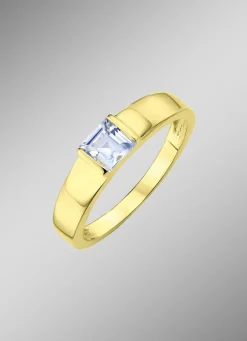 Damen-Edelsteinschmuck>Stilvoller Damenring mit Blautopas