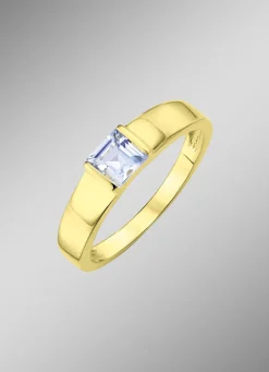 Damen-Edelsteinschmuck>Stilvoller Damenring mit Blautopas