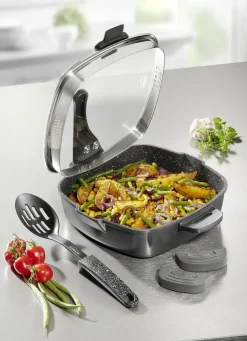 STONELINE Töpfe & Pfannen>FUTURE-Pfannen-Set, 5-teilig GRAU