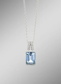 Damen-Edelsteinschmuck>Strahlende Eleganz: Anhänger mit Ankerkette