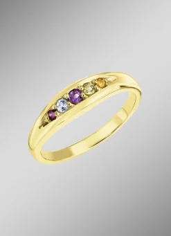 Damen-Edelsteinschmuck>Strahlende Eleganz: Damenring mit echten Edelsteinen