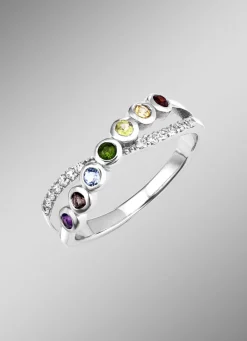 Damen-Edelsteinschmuck>Strahlende Eleganz: Damenring mit echten Edelsteinen