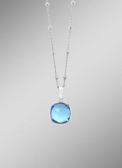 Damen-Edelsteinschmuck>Strahlender Anhänger mit stilvoller Kette