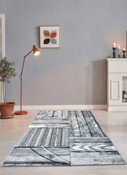 Heimtextilien>Strapazierfähige Brücken und Teppiche GRAU