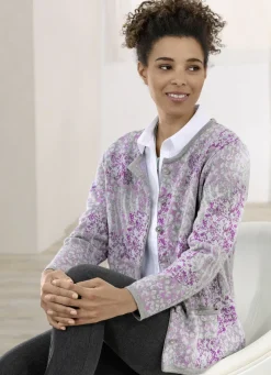 Pullover & Strickmode>Strickjacke mit dekorativen Knöpfen