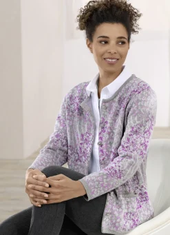 Pullover & Strickmode>Strickjacke mit dekorativen Knöpfen