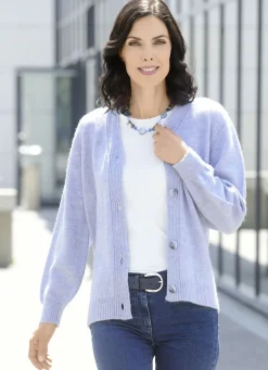 Pullover & Strickmode>Strickjacke mit flauschig weichem Griff