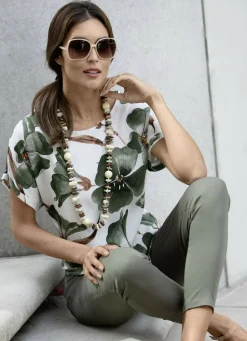 Damen-Modeschmuck>Stylische Halskette BEIGE-BRAUN