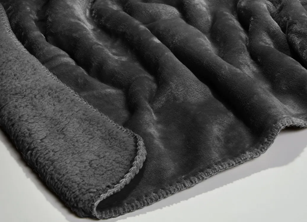 Heimtextilien>Superkuschelige Wohndecke in Teddyfleece-Qualität