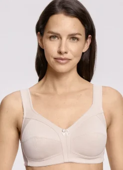 SUSA Wäsche|Damenwäsche></noscript>Zweierpack BH mit verstärktem Vorder- und Rückteil 1X WEIß-ROSÈ-PUDER BEDRUCKT, 1X PUDER