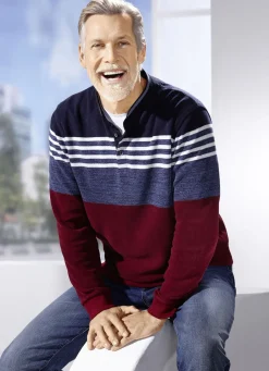 MILANO ITALY Shirts & Sweatshirts>Sweatshirt von „“ BORDEAUX-BLAU-MARINE