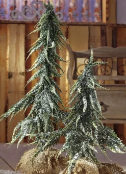 Weihnachtliche Dekorationen>Tannenbäumchen im Jutesäckchen GRÜN